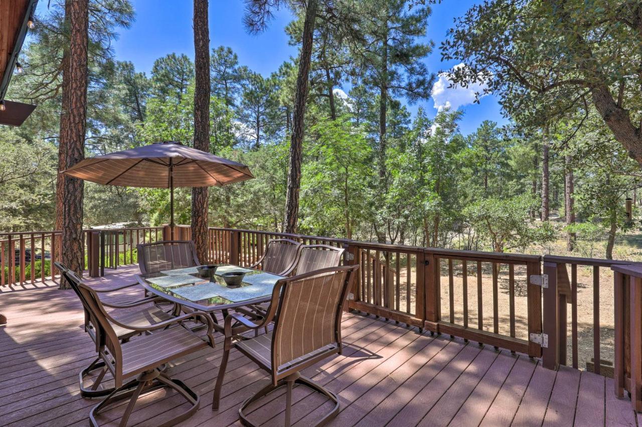 Rustic-Chic Prescott Cabin With Deck In Wooded Area! Esterno foto