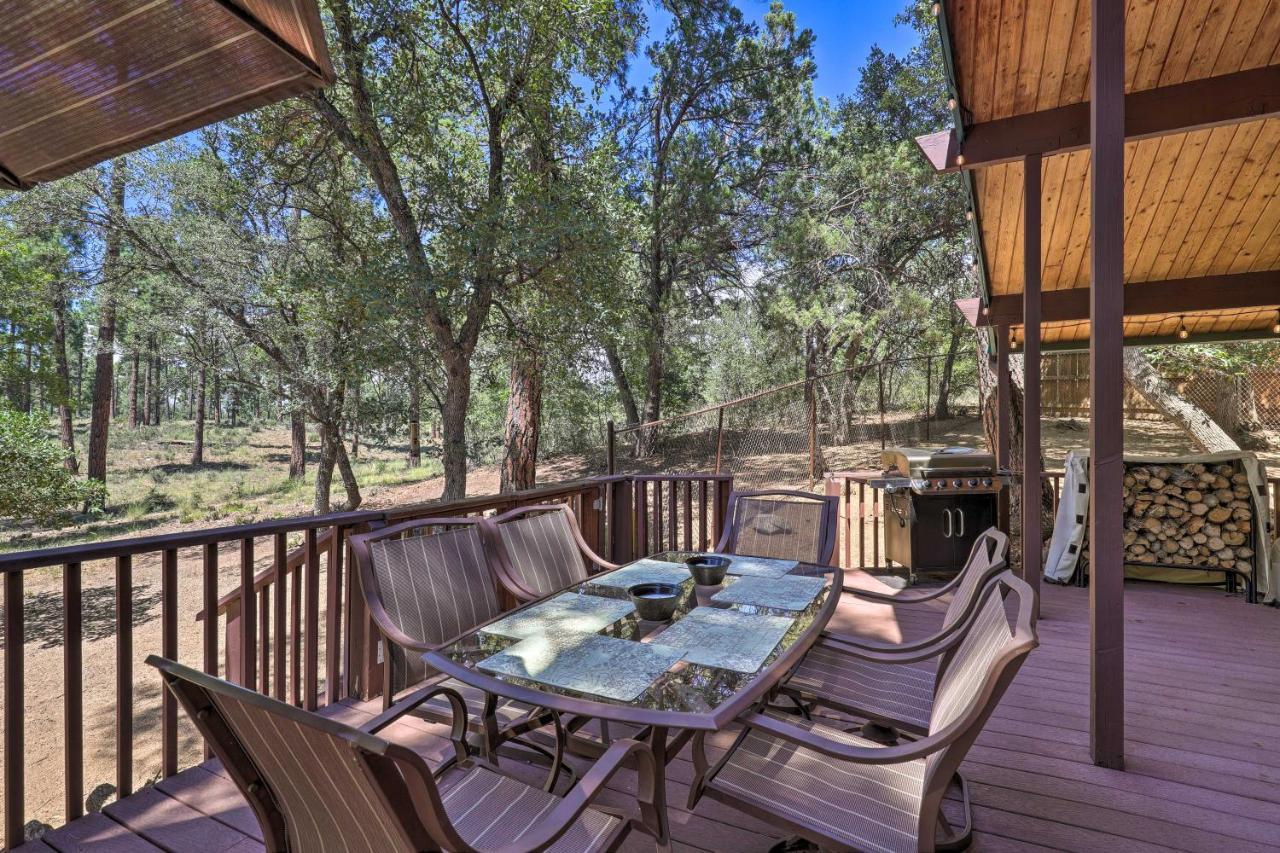 Rustic-Chic Prescott Cabin With Deck In Wooded Area! Esterno foto