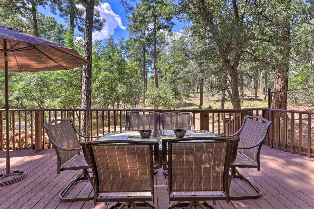 Rustic-Chic Prescott Cabin With Deck In Wooded Area! Esterno foto